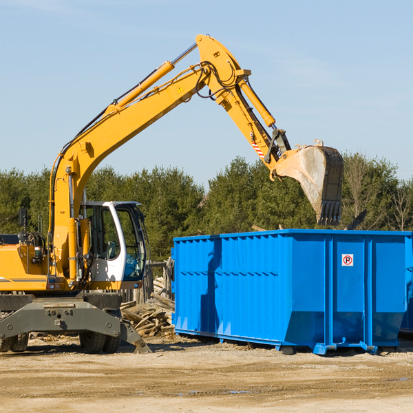 can i request a rental extension for a residential dumpster in Chaffee